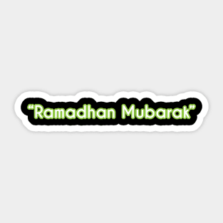 Ramadhan Mubarak Sticker